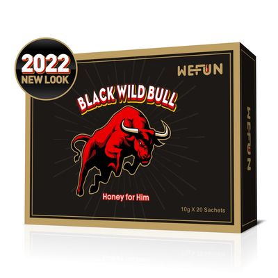 Bolsitas reales de la caja 20 de Bull Honey Men Royal Honey 1 del negro de WeFun