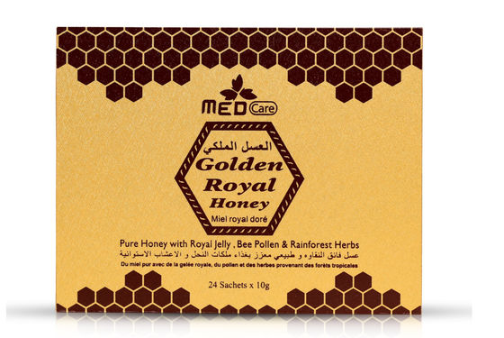 Miel real para hombre de la miel 1 de los hombres de Medcare de las bolsitas reales de la caja 24