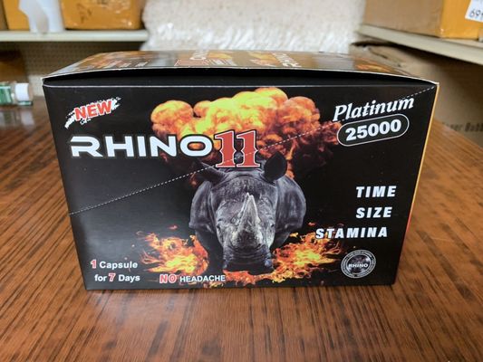 Rinoceronte 11 píldoras de la erección para los hombres 1 caja = 48 píldoras