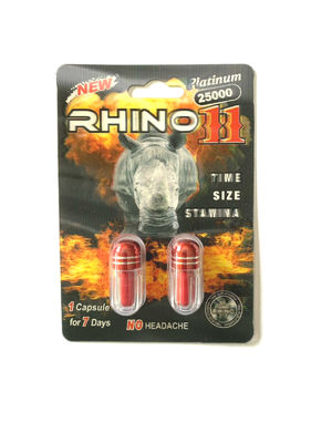 Rinoceronte 11 píldoras masculinas de la caja 48 de las píldoras 1 del rinoceronte del suplemento